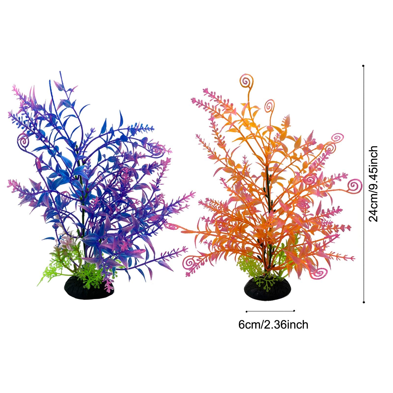 Amazon | PietyPet 21パック 水槽植物 カラフルな人工水草 生きている